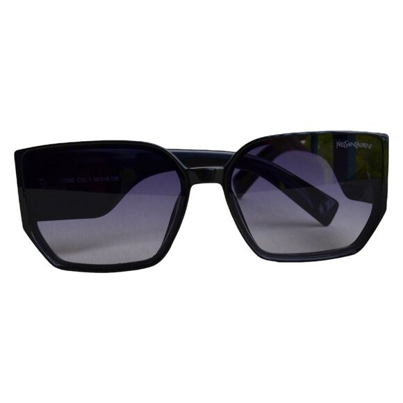 Saint Laurent YSL 11090 COL.1 Black Oversized Sunglasses | 58-16-139 | Women’s - Picture 7 of 16